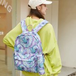 Forestfish 青少年扎染背包套装，带午餐袋和铅笔盒防水轻质大书包
